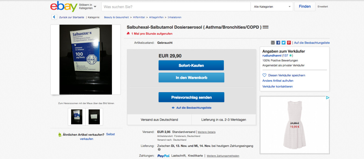 Spiegel Arzneimittel Bei Ebay APOTHEKE ADHOC