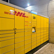 Botendienst defizitär: Apotheken-Box für Abholstation Eine gelbe Abholstation von DHL. Mehr dazu im Artikel.