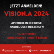 Politik, BMG und Branchenexperten am 10.9.24 bei VISION.A – Jetzt noch Ticket sichern!