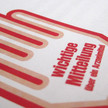 rote hand brief aa Foto: Rote-Hand-Brief-Logo auf Papier.