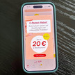 ApoVWG: Schutzschirm für Preiswächter Foto: Pop-Up-Werbung in der Shop Apotheke App zum neuen E-Rezept-Bonus.