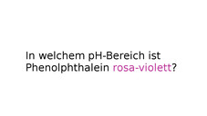 phenolphthalein pruefungsfrage aa Prüfungsfragen: Wie fit sind Sie?