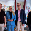 Krisenresilienz: Apotheken sind wichtiger Bestandteil Ulrich Maaßen, Dr. Katja Strauss-Köster, Dr. Olaf Elsner und Dr. Hannes Müller in der in der Elfen-Apotheke in Wetter.
