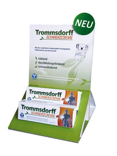 1Schmerzcreme HV Aufsteller vorne