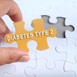 Typ-2-Diabetes: Neuer Wirkstoff-Kandidat Puzzleteil mit Typ-2-Diabetes Schrift