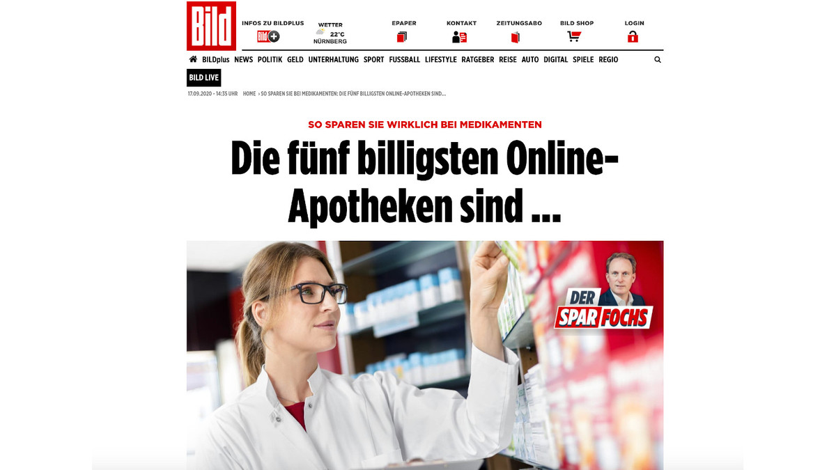 Bild: Das Sind Die Billigsten Online-Apotheken | APOTHEKE ADHOC