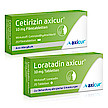 Cetirizin axicur® 10 mg Filmtabletten und Loratadin axicur® 10 mg Tabletten – die bewährte Allergietherapie von axicorp