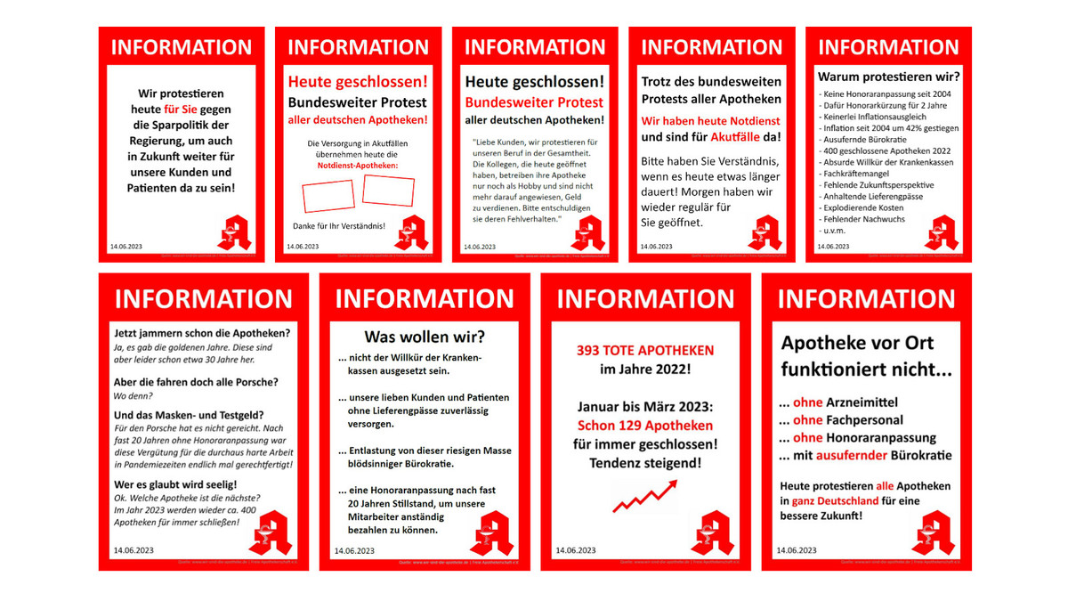 Freie Apothekerschaft Flyer Für Protesttag Apotheke Adhoc 