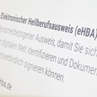 HBA-Chaos bei D-Trust: Karte wohl falsch zugestellt Foto: Schriftzug zum eHBA auf der DMEA 2024