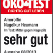 „SEHR GUT“ von ÖKO-TEST für Amorolfin Nagelkur Heumann 5% wirkstoffhaltiger Nagellack