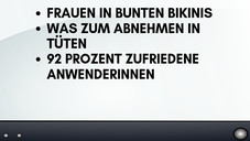 Das Mittel aus der Fernsehwerbung (Teil 3) Das Mittel aus der Fernsehwerbung (Teil 3)