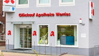Über 100 Jahre alt: 32-Jährige übernimmt Traditions-Apotheke Die Glückauf Apotheke Werries von außen