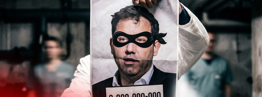 Gesundheits-Allianz holt Klingbeil-Milliarden zurück KI-Montage von Lars-Klingbeil auf einem Flugblatt